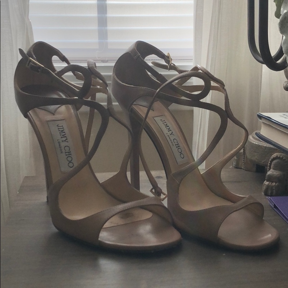 ✨ JIMMY CHOO ✨ Lang 100mm strappy sandals